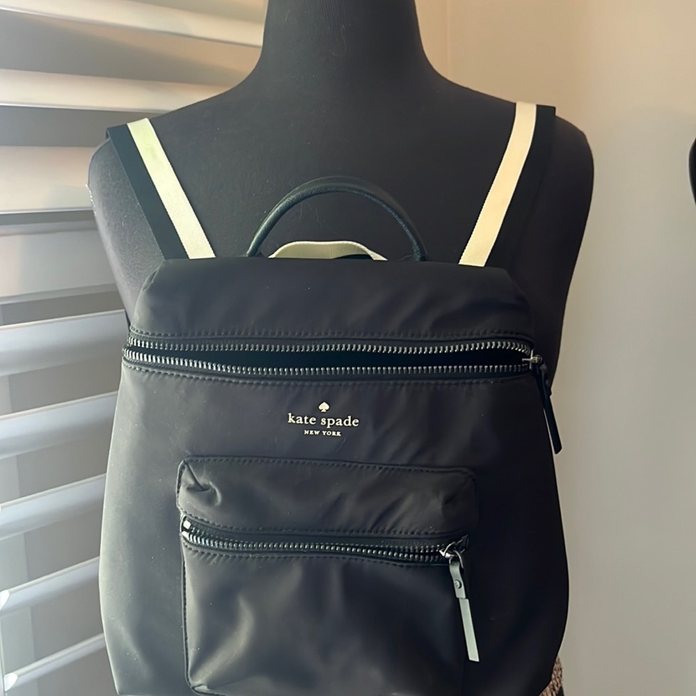 Kate spade mini black backpack never used perfect condition